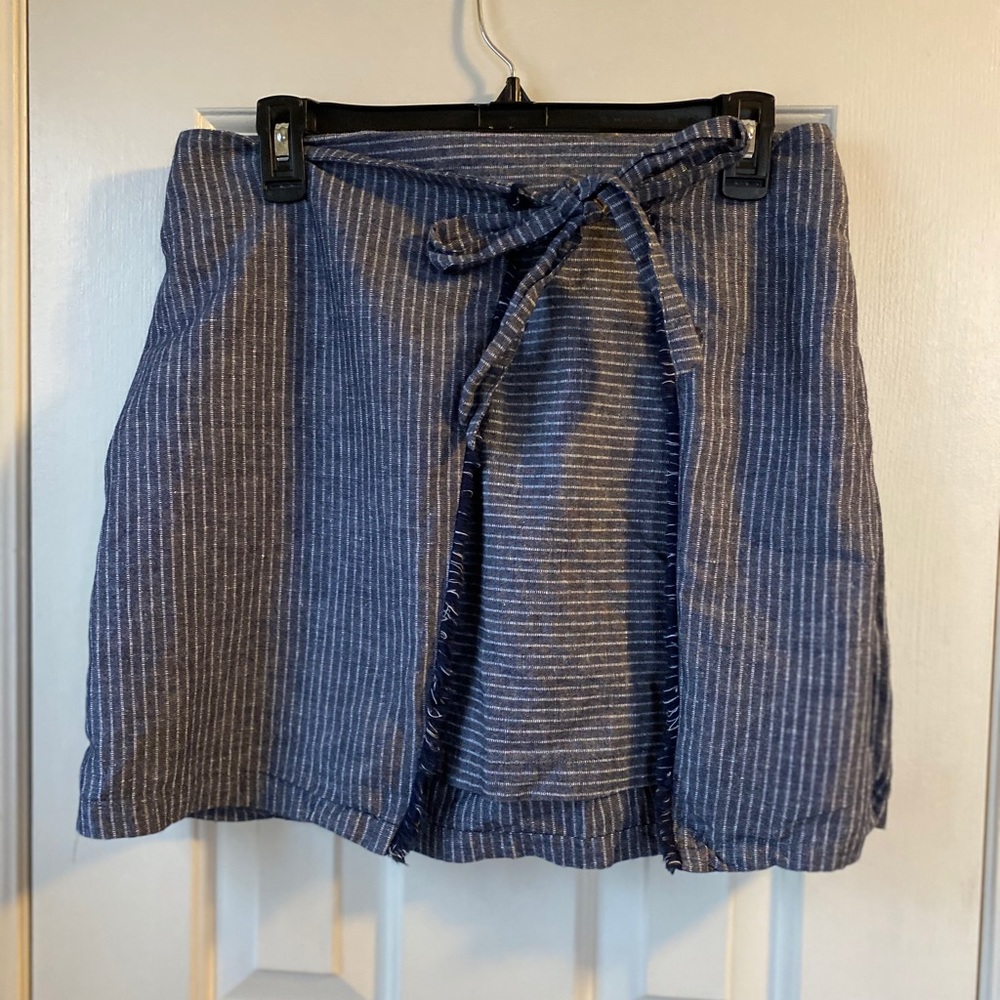 Denim Wrap Skirt